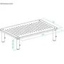 TooQ TQMR081 Soporte Elevador Multiusos para Monitor/Portátil Negro hasta 20kg